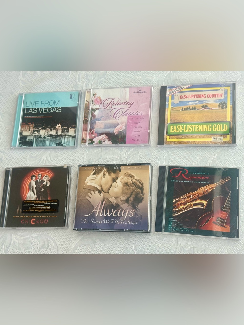 Vintage Music CD Lot-6 Easy Listening, Jazz, Classical & Soundtrack Albums -Mint